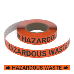 Hazardous Waste - Pipe Marking Roll